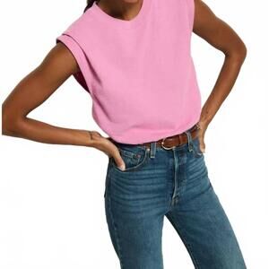 NEW NATION LTD marina muscle tee in dahlia